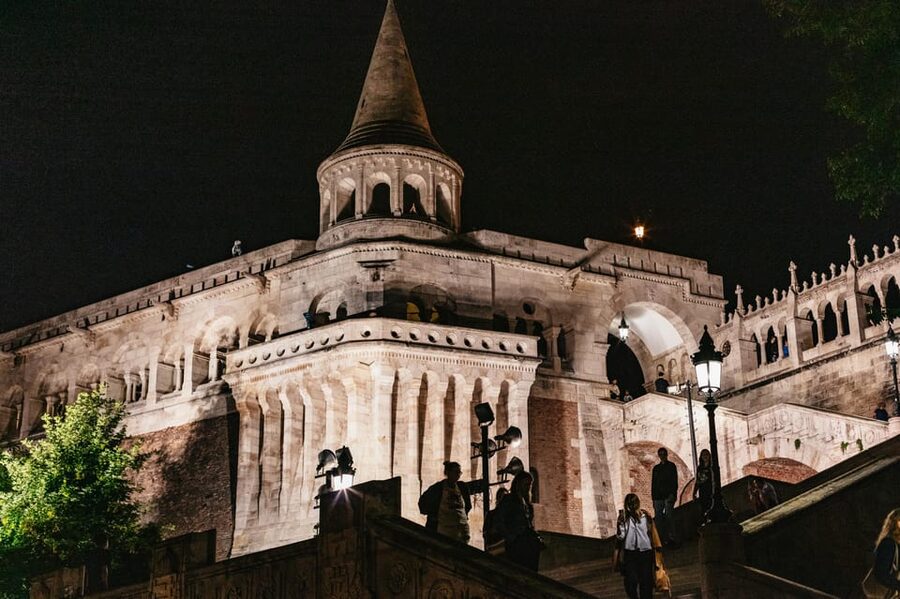 Budapest: Buda Castle District Vampires and Myths Night Tour - Buda Castle at night: the first major stop