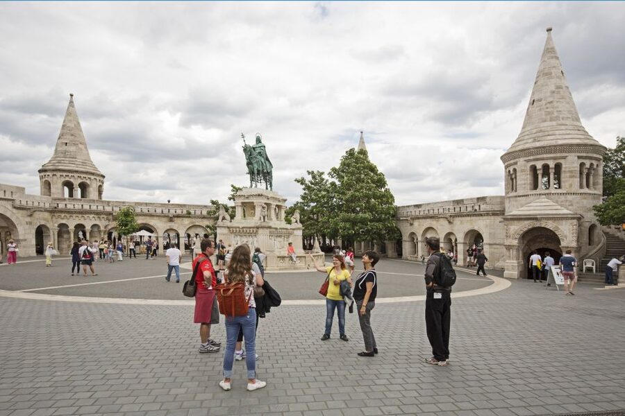 Budapest: Castle District Walk with Matthias Church Entry - Sándor Palace and the political side of Castle Hill