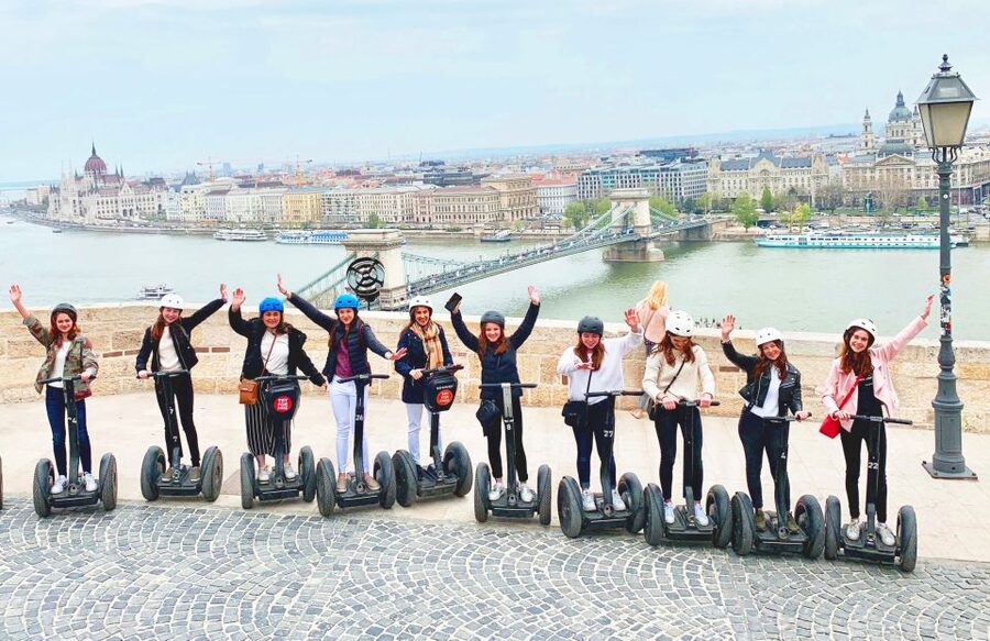 Budapest: City Highlights Segway Tour - Crossing Elizabeth Bridge toward Buda