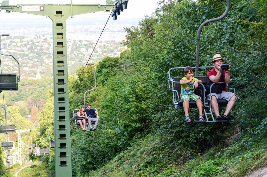 Budapest: Elisabeth Tower Visit by Chairlift & Transport - Riding the chairlift up János Hill