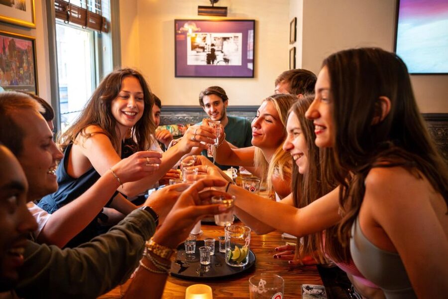 Budapest: Guided Bar Crawl Walking Tour - Starting beneath the Budapest Eye