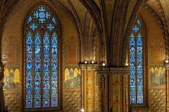 Budapest: Matthias Church Entry Ticket - Inside the church: painted walls and stained glass