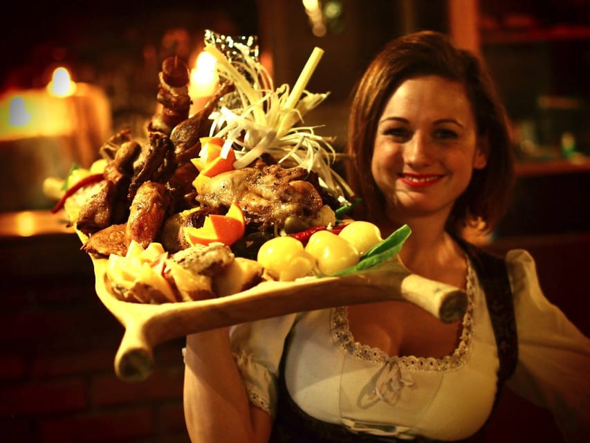 Budapest: Medieval Dinner Show with Drinks - Choosing between the three meat-heavy menus