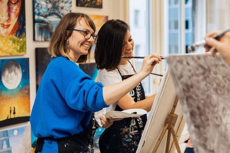 Budapest: Paint and sip experience - The Budapest souvenir you actually make