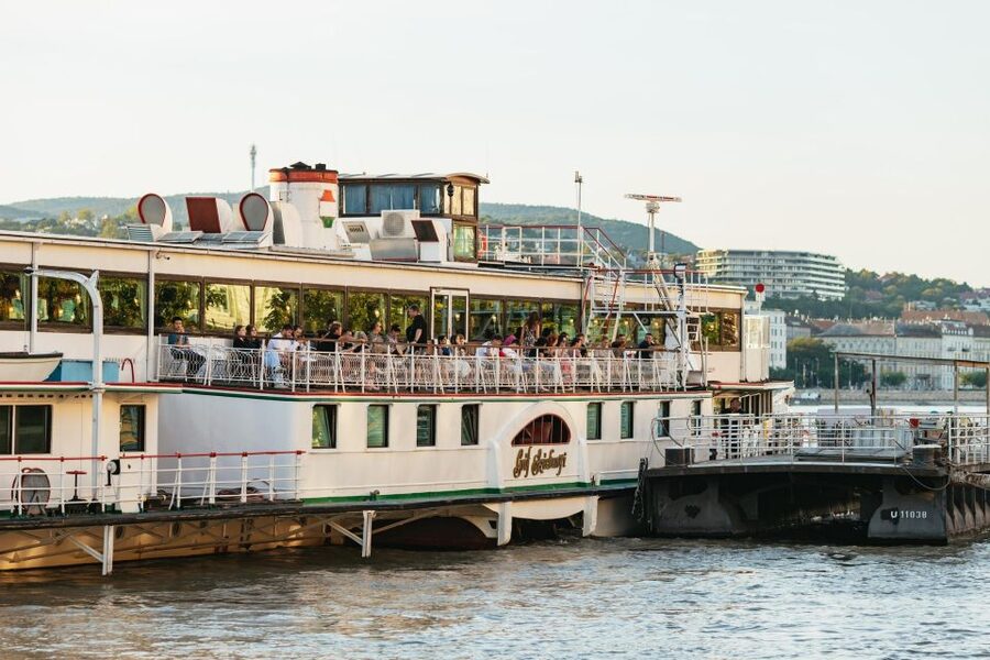 Budapest: Sightseeing Cruise on the Danube - Inside the boat: wood, carpets, and a working engine room