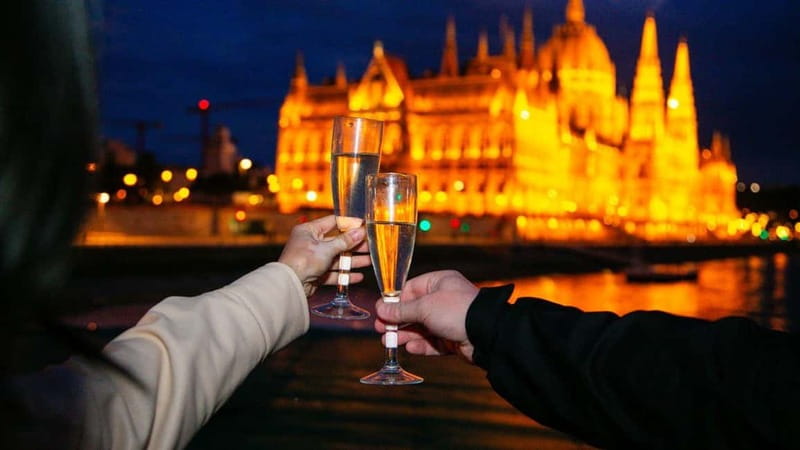 Budapest: Sip and Sail River Cruise with Unlimited Prosecco - Liberty Bridge through the southern city