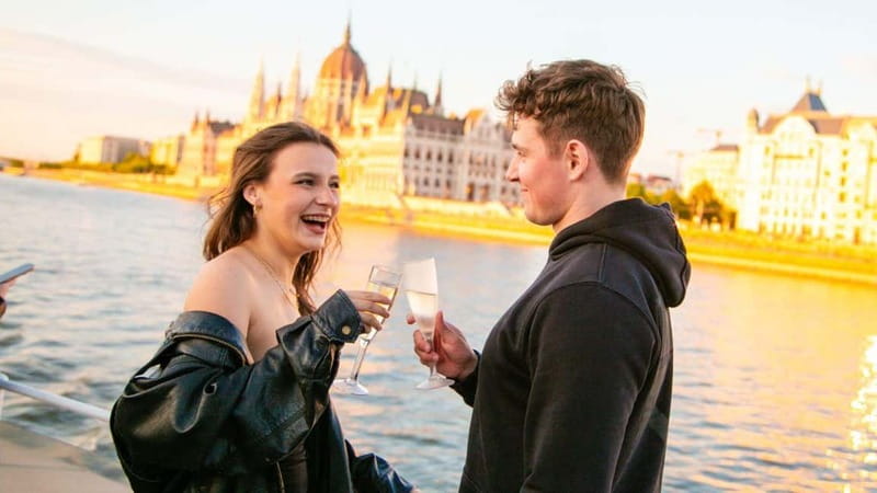 Budapest: Sip and Sail River Cruise with Unlimited Prosecco - Akadémia Dock 2 and the first look at Parliament