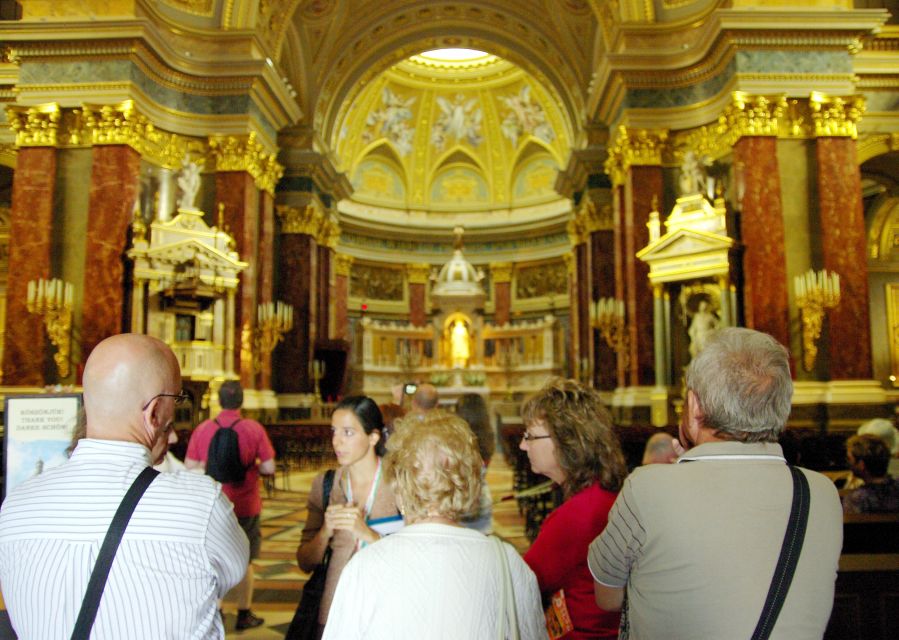 Budapest: St Stephen's Basilica Tour - The basilica interior: gold, frescoes, and late 19th-century art