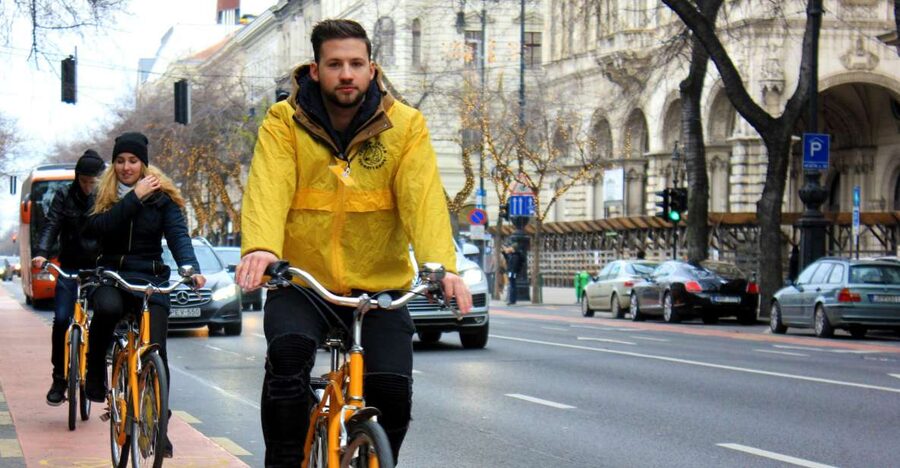 Budapest ❤️Winter Bike Tour with Coffee Stop❤️ - Starting near the Opera House on Andrassy Boulevard