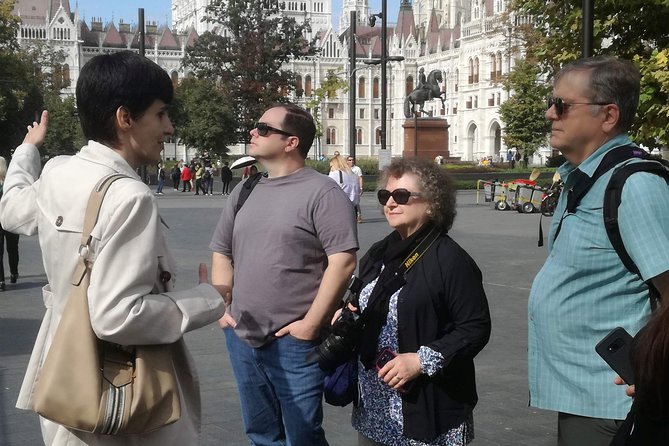 Communist Budapest Walking Tour - Freedom Square, where Cold War symbols face one another