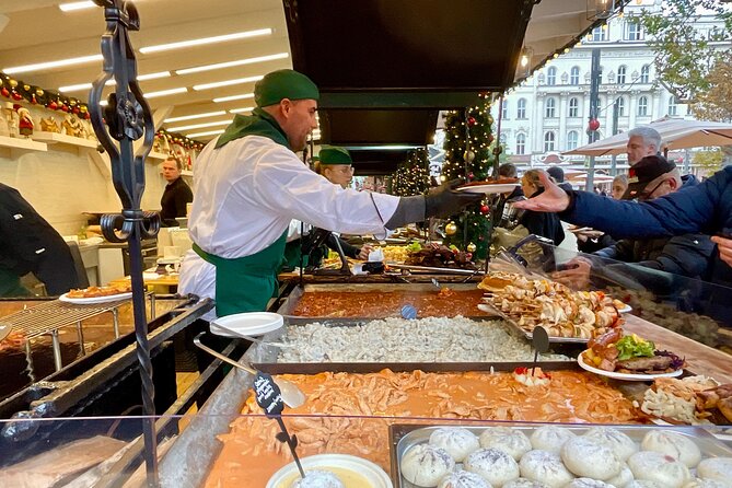 Private Budapest Christmas Market Tour with Chimney Cake & Mulled Wine - Walking, public transport, and group comfort