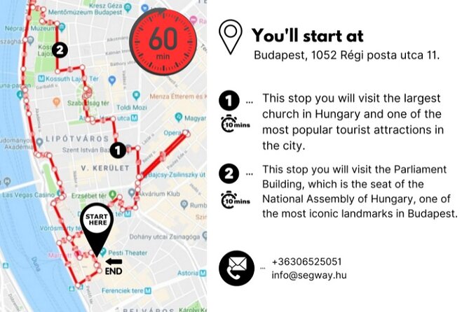Segway guided Tour in Downtown Budapest - Central square and the Budapest Eye
