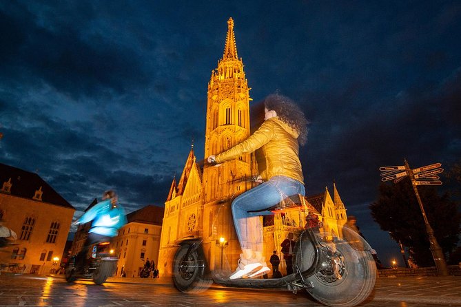 Small-Group Night Tour in Budapest on MonsteRoller e-Scooters - Twenty minutes around Castle Hill