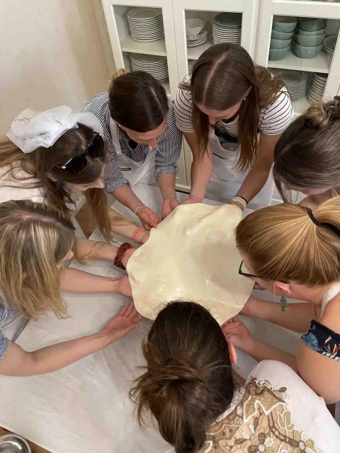 Stretched Strudel Making Class with 2 Different Fillings - Arriving at the central Budapest apartment