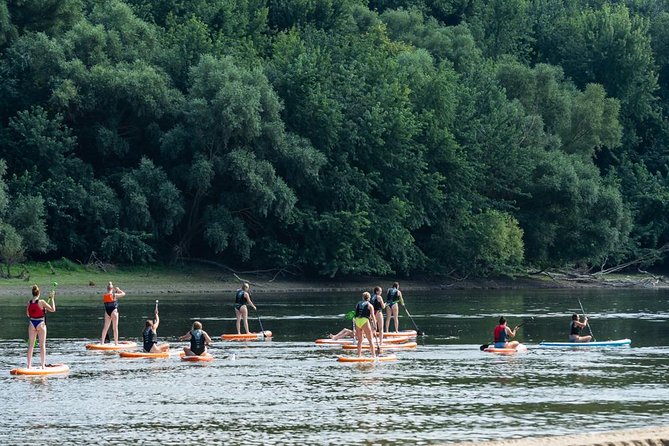 SUP Budapest: Sunset tour - Safety, leashes, and group control